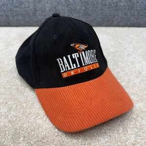 Baltimore Orioles Corduroy Hat cap DAP strapback black / orange